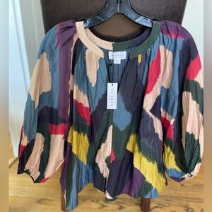 NWT Velvet brand Lizette blouse. Size Medium.